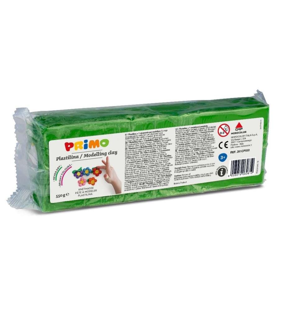 PRIMO - Plasticine 550 g, Vert clair