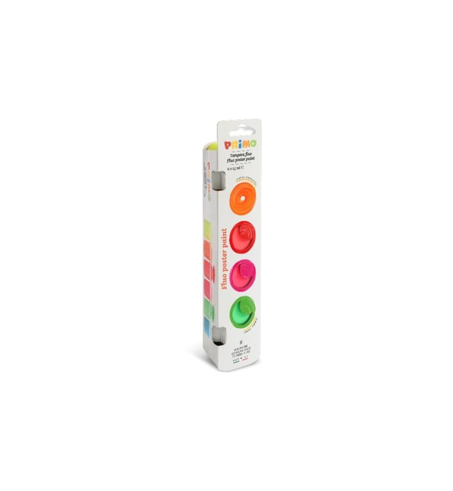 PRIMO - Peintures tempera Fluo 25000 ml, Multicolore