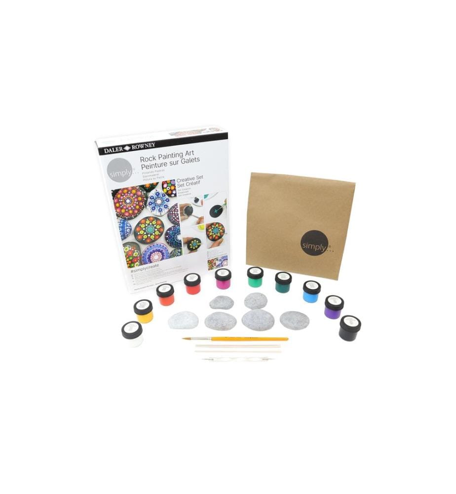 Basteln - Kits de peinture Rock Painting Art 20 pièces