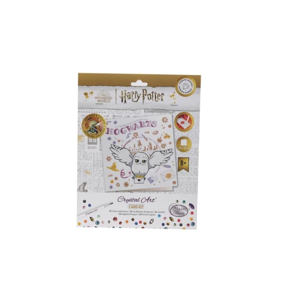 CRAFT BUDDY - Kits de bricolage Crystal Art Card Hogwarts & Hedwig
