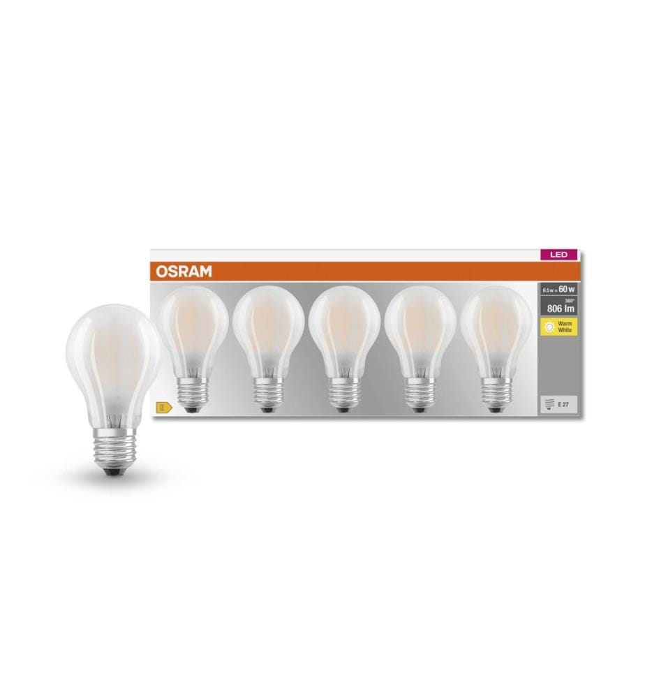 OSRAM - Lampe Base Retro, 6.5W, E27, Blanc chaud (WW)