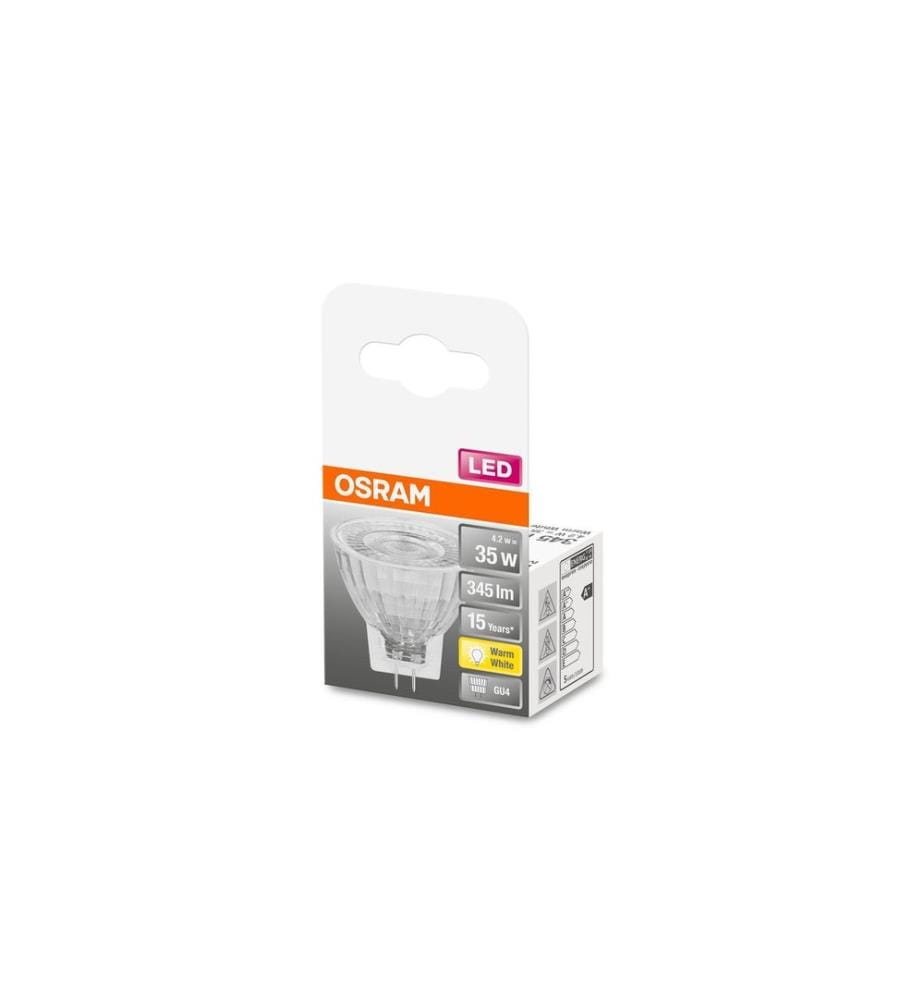 OSRAM - Lampe Star MR11, 4.2W, GU4 Blanc chaud (WW)