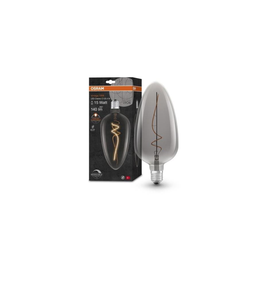 OSRAM - Lampe Vintage 1906 CLA125, 4W, E27, Blanc chaud (WW)