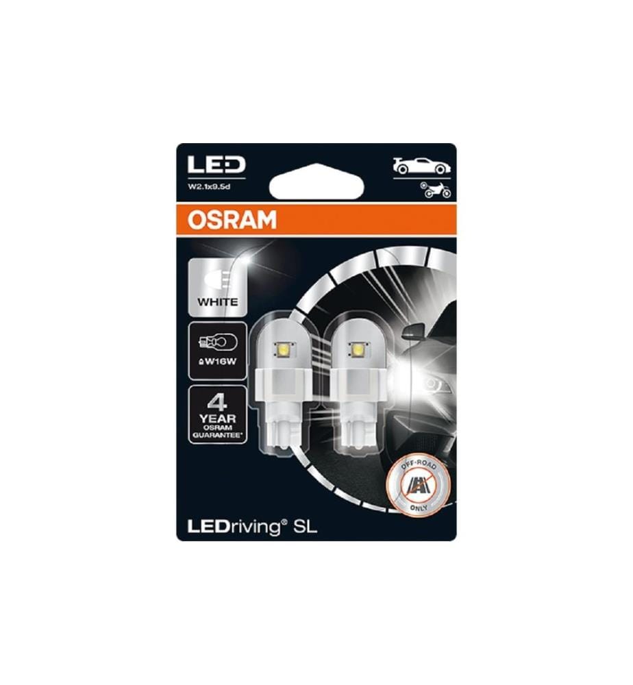 OSRAM - LEDriving SL W16W W2.1x9.5d Moto/Voiture de tourisme