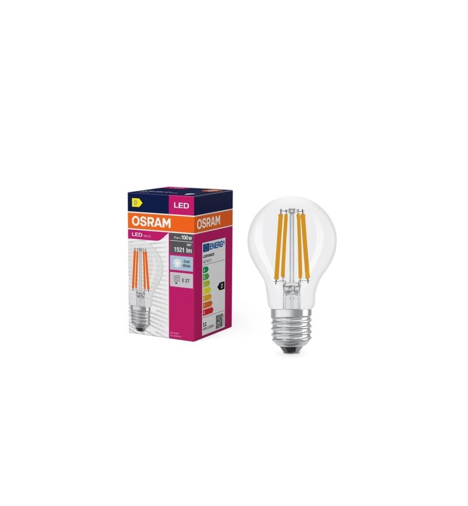 OSRAM - Lampe LED VALUE CLASSIC A 11W, E27, Blanc neutre (NW)