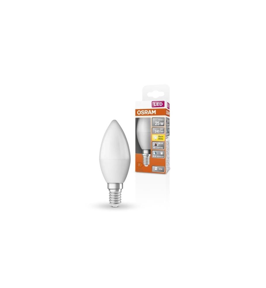 OSRAM - Lampe LED CLASSIC LAMPES FROSTED 2.8W, E14, Blanc chaud (WW)