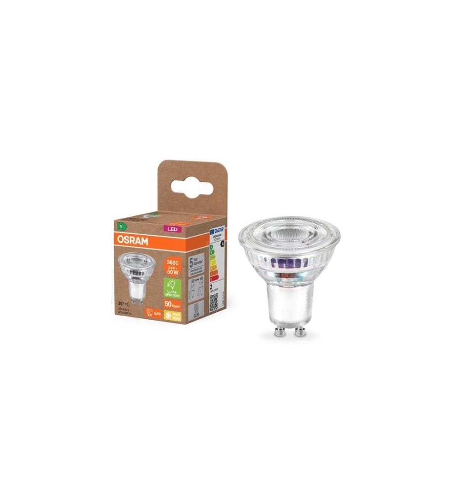 OSRAM - AMPOULES À LED EFFICACITÉ ÉNERGÉTIQUE RÉFLECTEUR 2W GU10 Blanc chaud (WW)