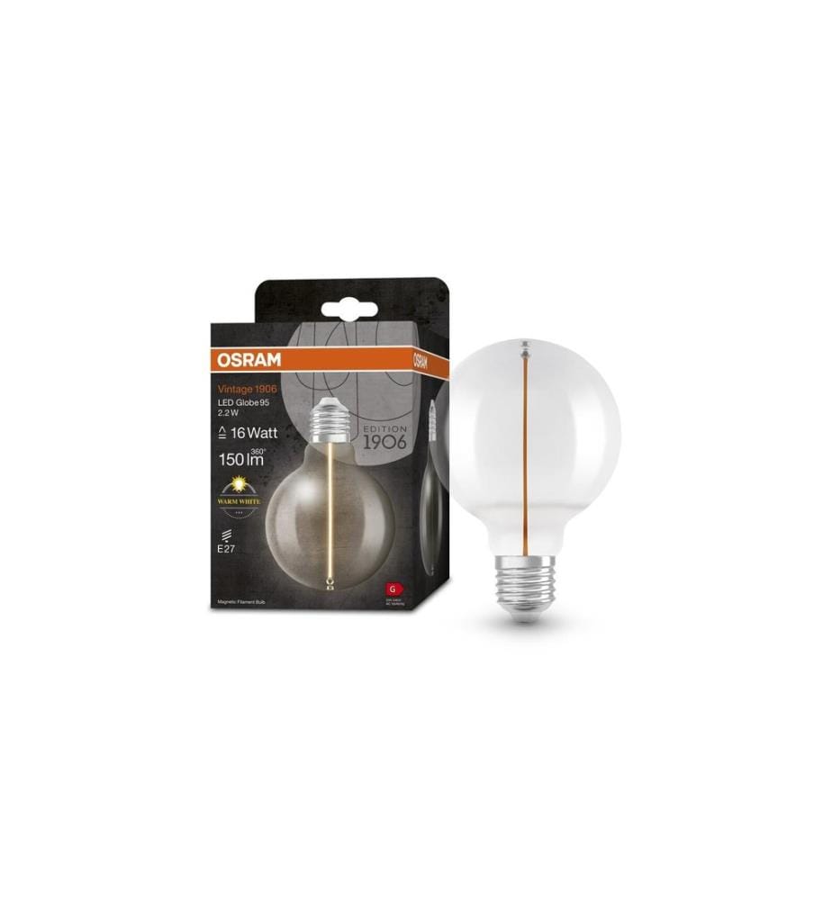 OSRAM - Vintage 1906 LED CLASSIC A 2.2W, E27, Blanc chaud (WW)