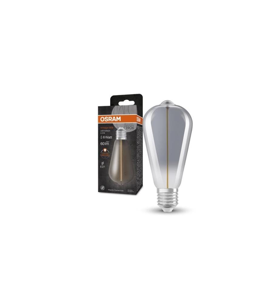 OSRAM - Vintage 1906 LED CLASSIC A 2.2W, E27, Blanc chaud (WW)