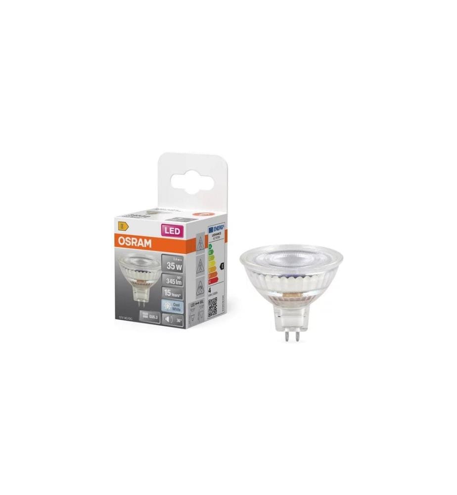OSRAM - Lampe LED STAR MR16 3.4W Blanc froid/blanc lumière du jour (KW)