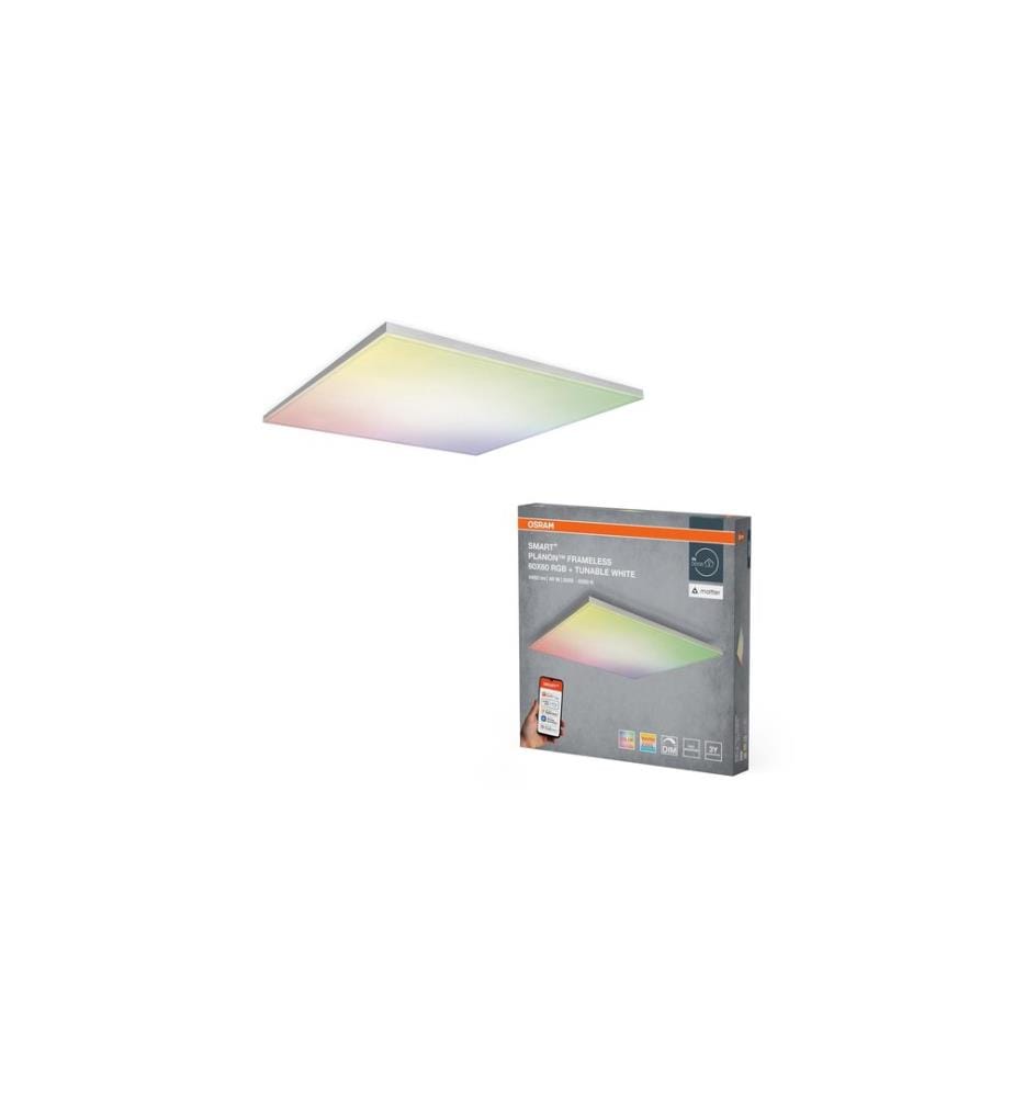 OSRAM - Panneau à LED SMART+ Matter Frameless Square 600 x 600 mm, RGBW