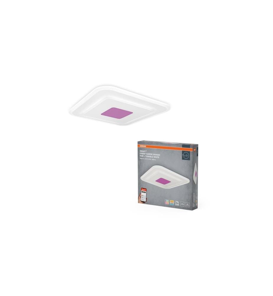 OSRAM - Plafonnier SMART+ Wifi Orbis Saddie 500 x 500 mm, RGBW