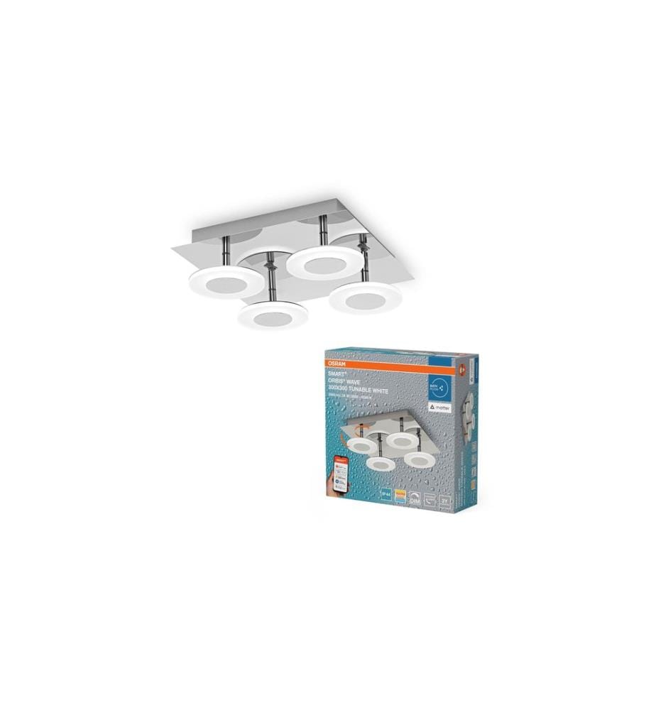 OSRAM - Lampe murale SMART+ Matter Orbis Wall Wave 300 x 300 mm, TW