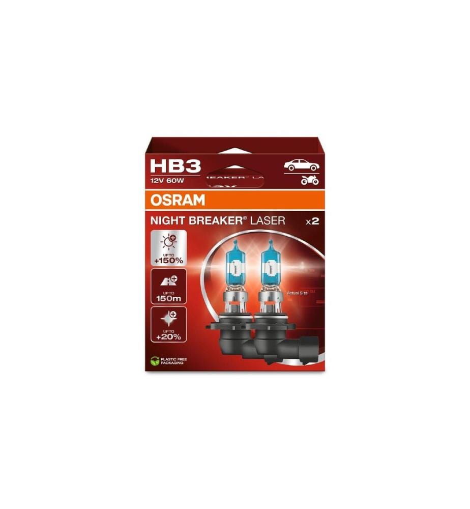 OSRAM - HB3 Night Breaker Laser Xenarc Duobox 12 V Voiture de tourisme