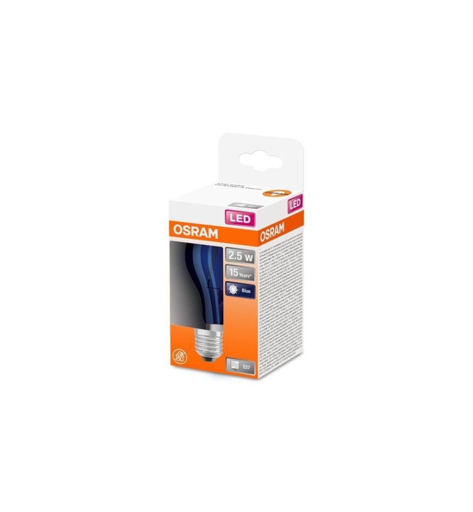 OSRAM Star Décor Bleu, 2,5W, E27 Blanc froid/Blanc lumière du jour (KW)