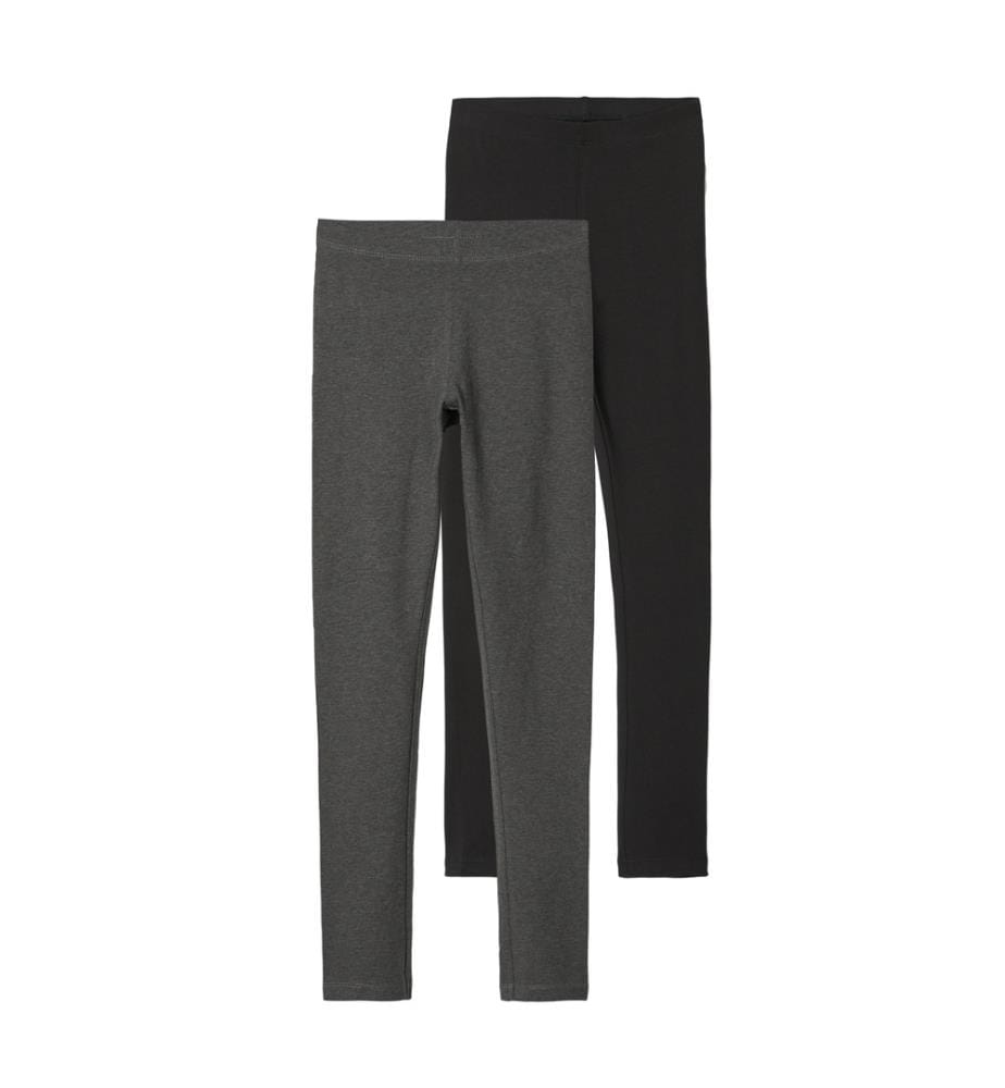 Legging Slim Fit - Gris foncé-Mélange-emballé-avec-noir