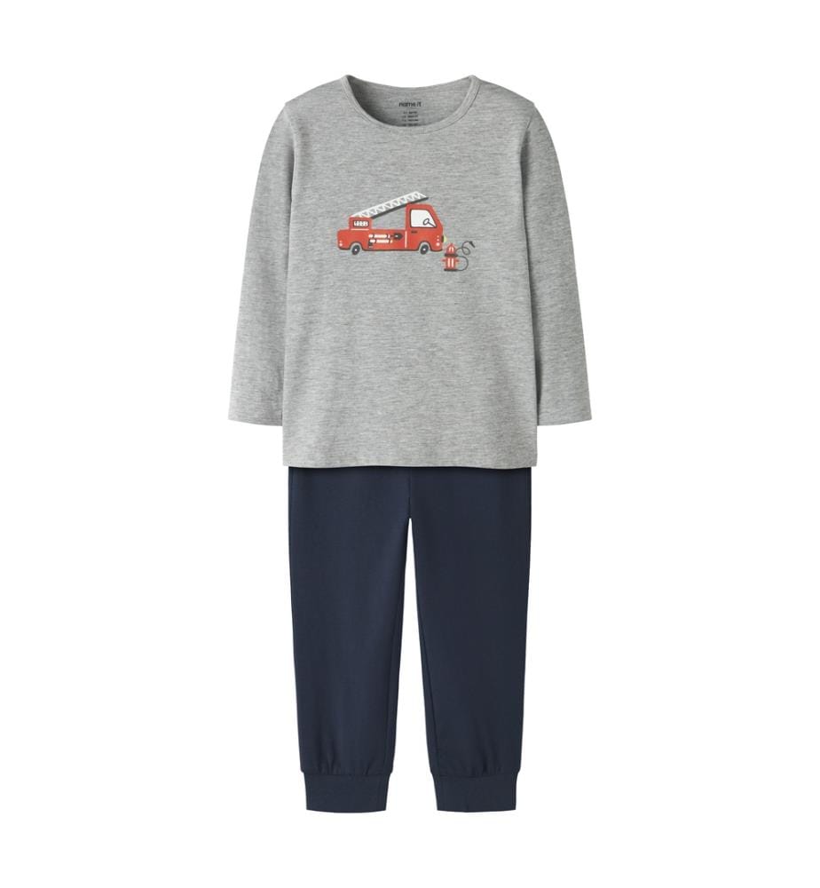 Ensemble pyjama - Gris chiné saphir foncé