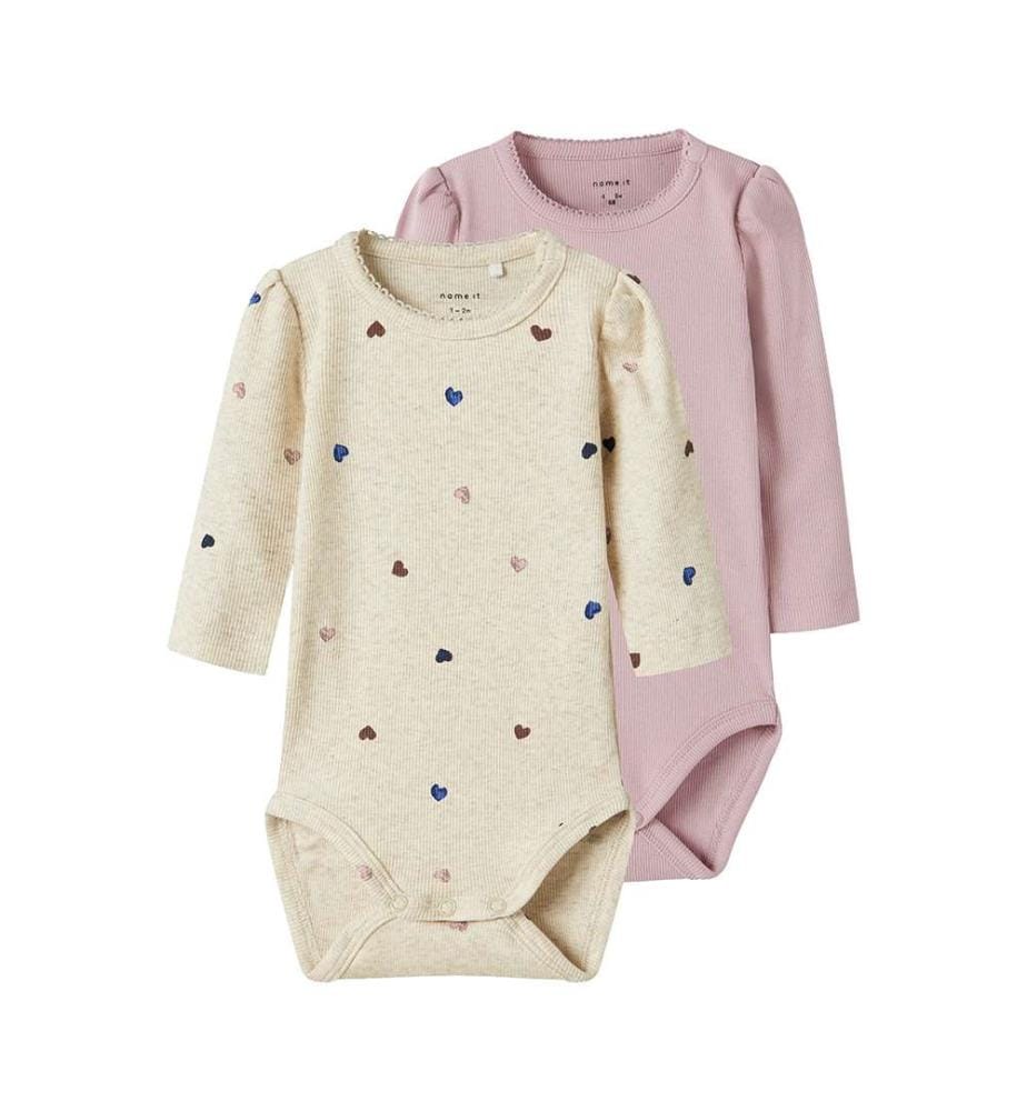Lot de 2 bodies Nutti Curs - Beige & Lilas