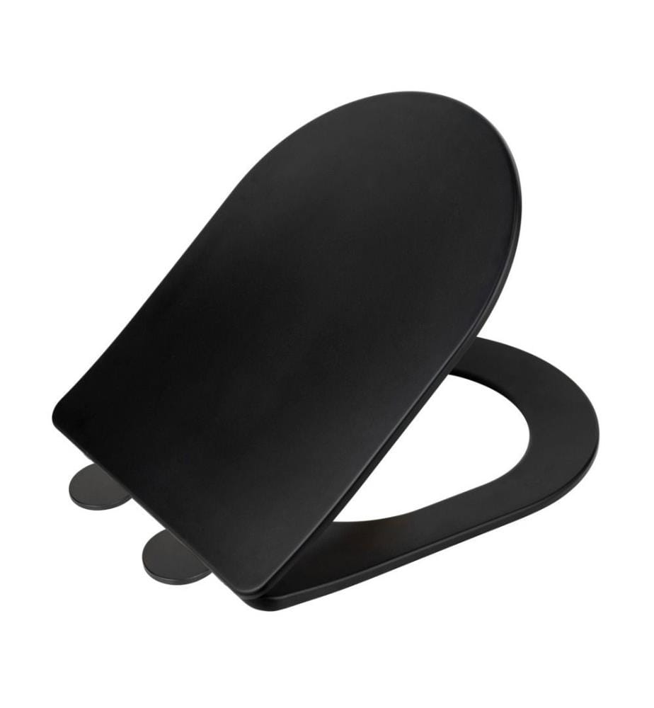 Siège WC Galati en plastique thermodurcissable - noir