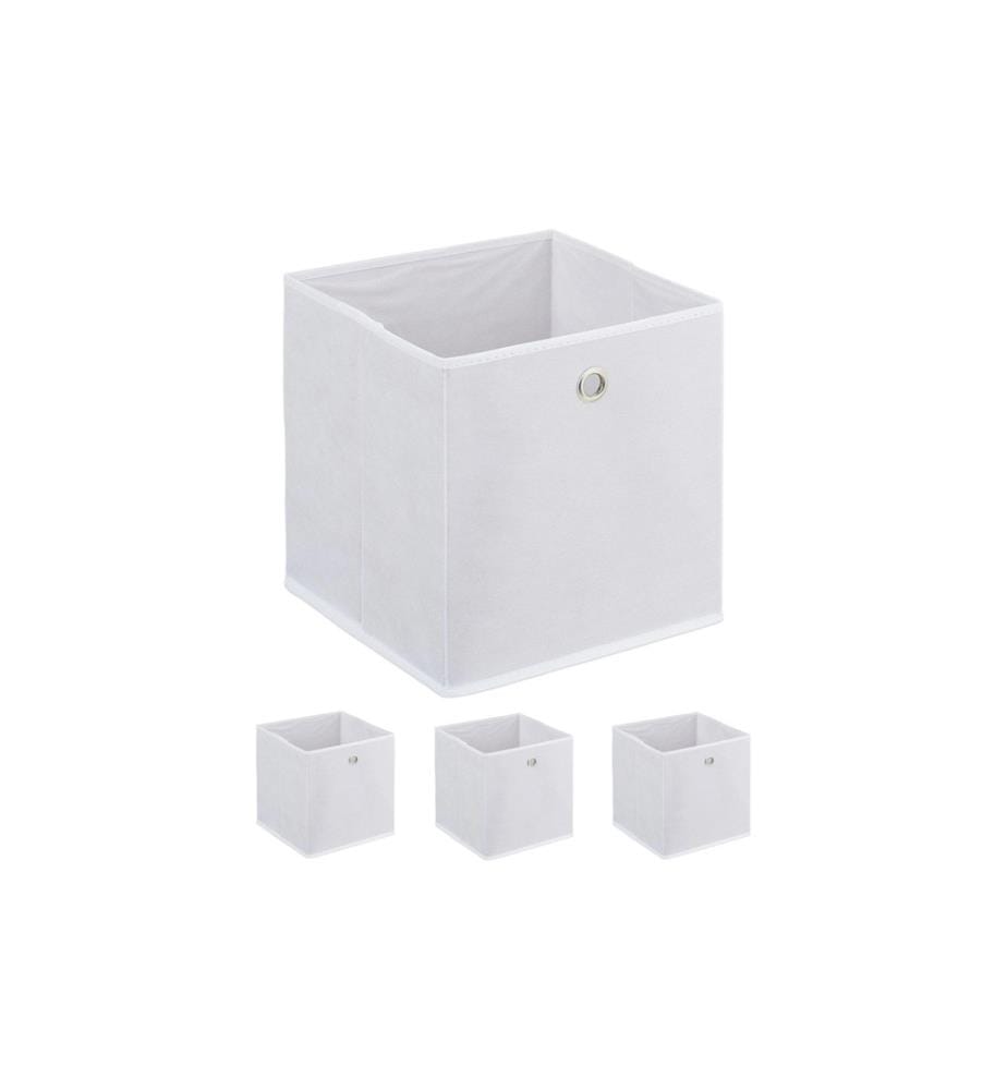 RELAXDAYS - Boîte de rangement, lot de 4 Blanc