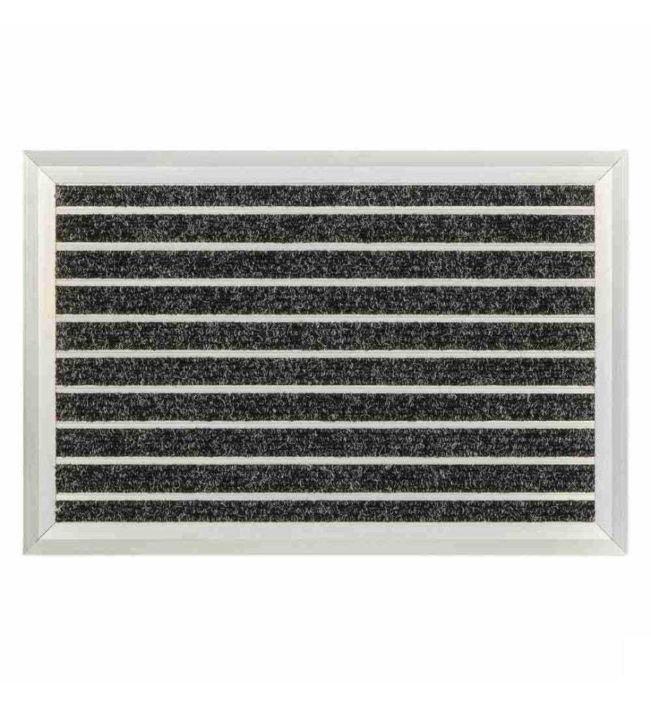 RELAXDAYS - Tapis de sol Aluminium 40 cm x 60 cm, Noir/Argenté