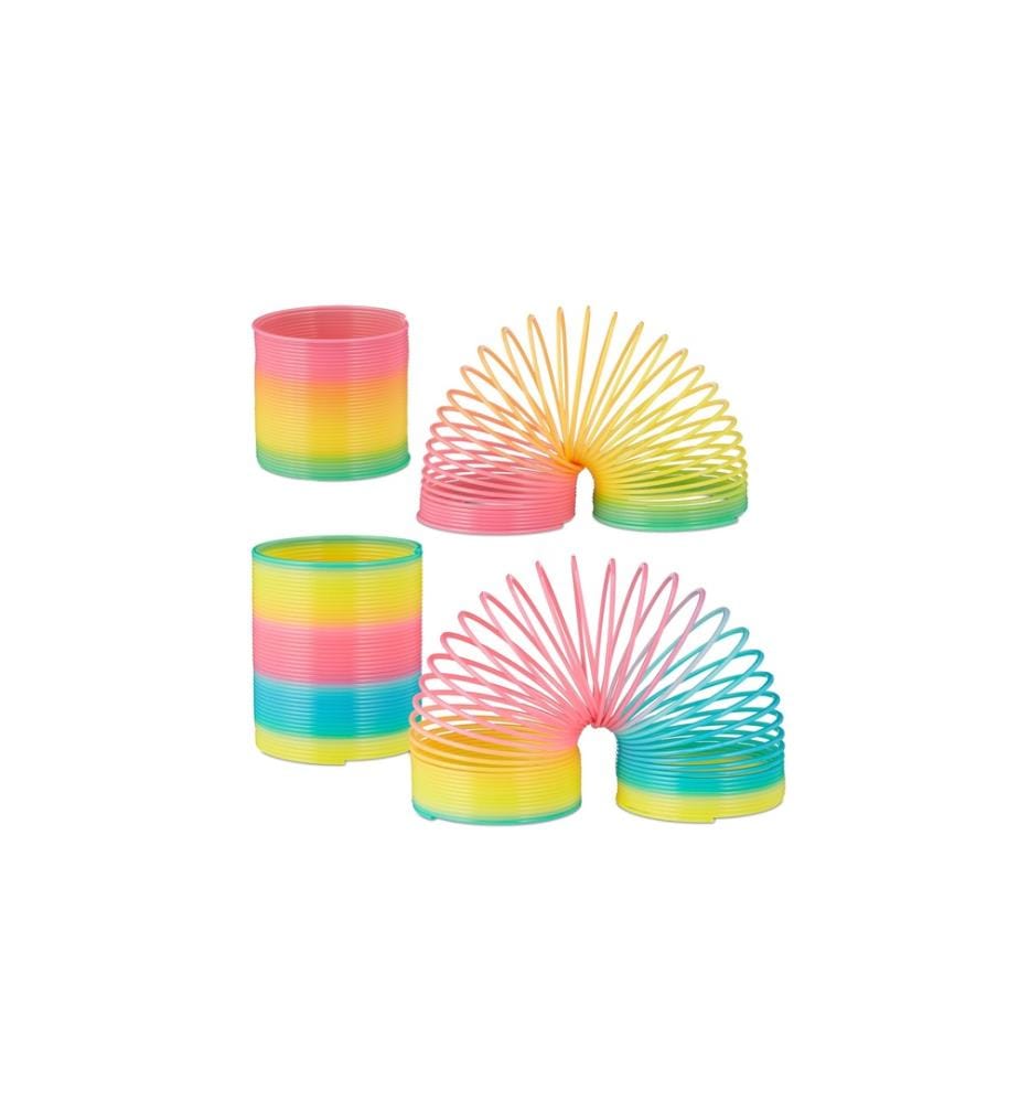 RELAXDAYS - Spirale arc-en-ciel Lot de 4
