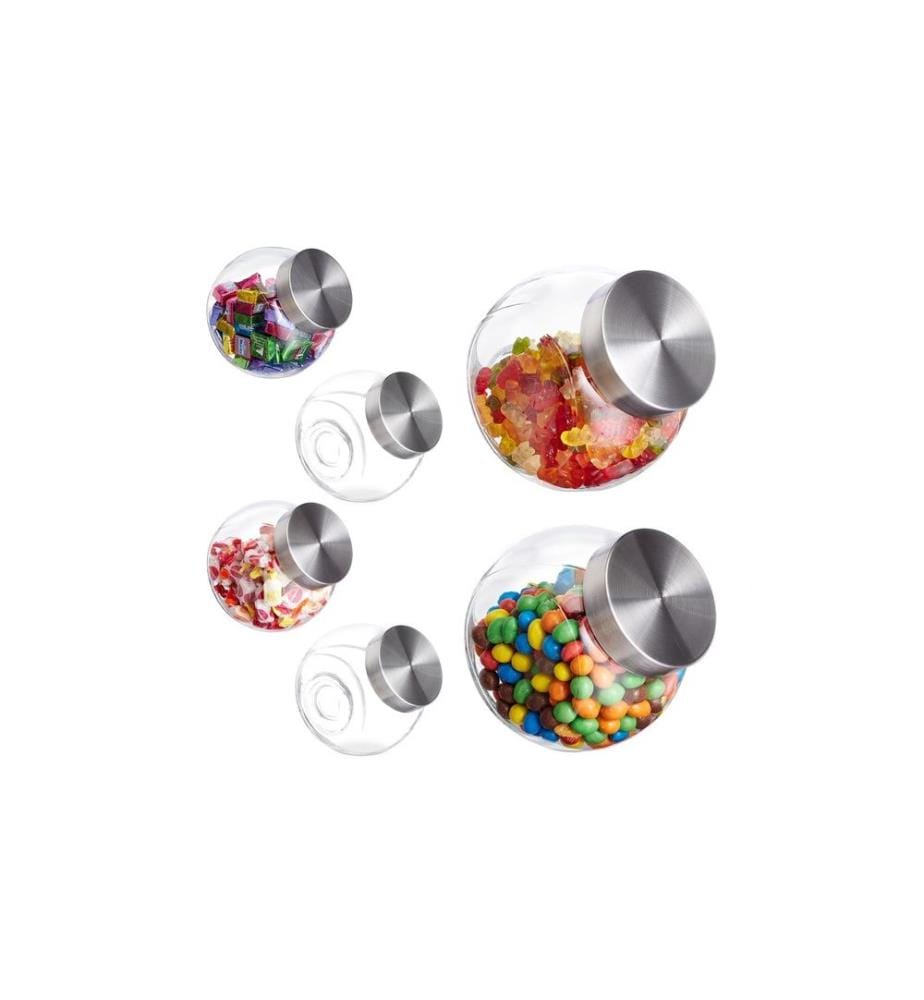 RELAXDAYS - Bocal à provisions Lot de 6, 1,5 L