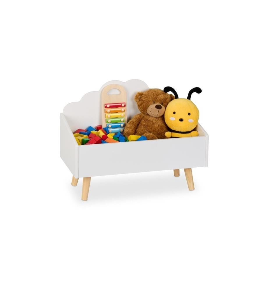 RELAXDAYS - Coffre à jouets, MDF / pin