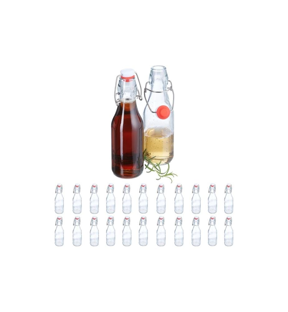RELAXDAYS - Bouteilles pour conserves avec fermeture à étrier 250 ml, 24 Pièce/s