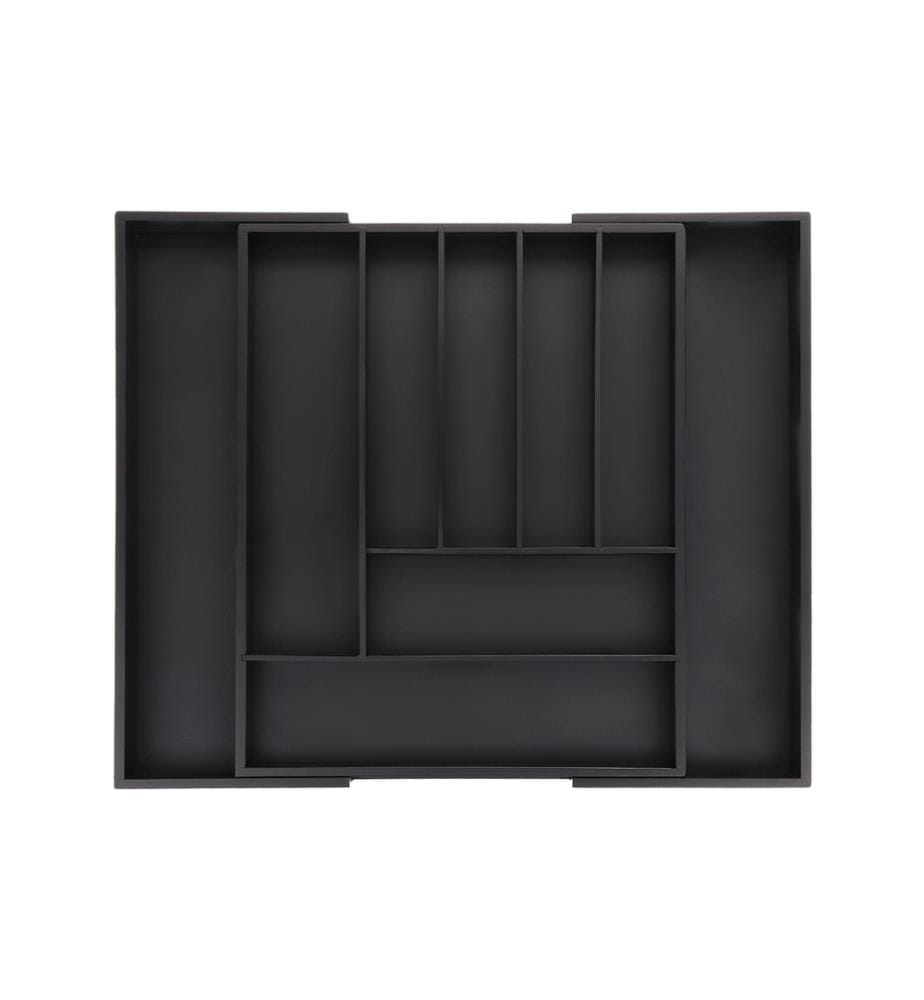 RELAXDAYS - Casier à couverts extensible Noir
