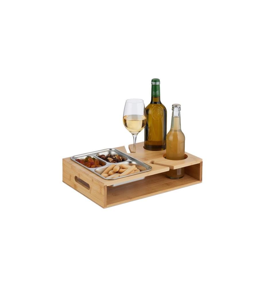 RELAXDAYS - Plateau de service Marron clair/argent