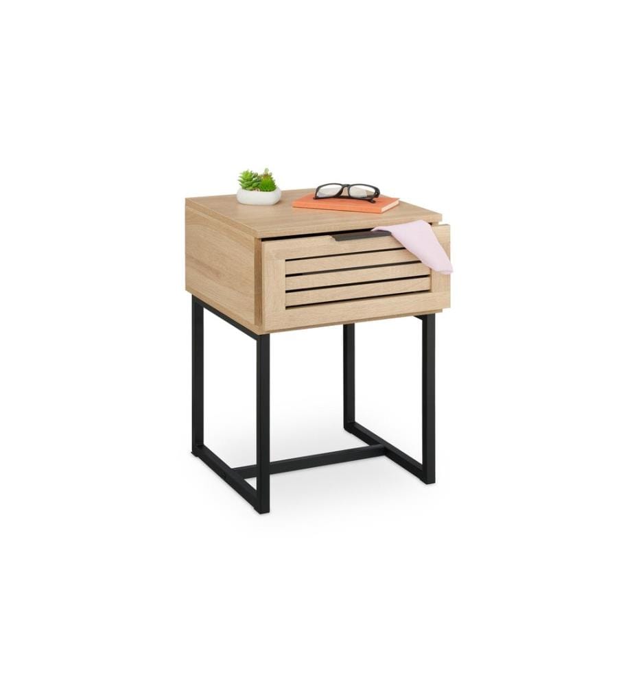 RELAXDAYS - Table de nuit avec tiroir 55.5 x 40 x 41.5 cm