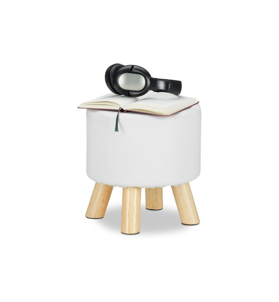 RELAXDAYS - Tabouret 30 x 30 cm, blanc