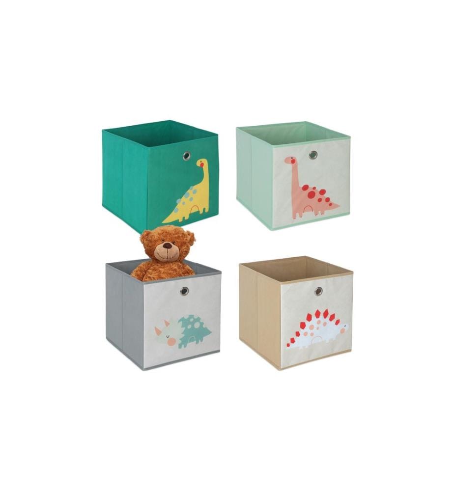 RELAXDAYS - Boîte à jouets Animaux 4 pièces