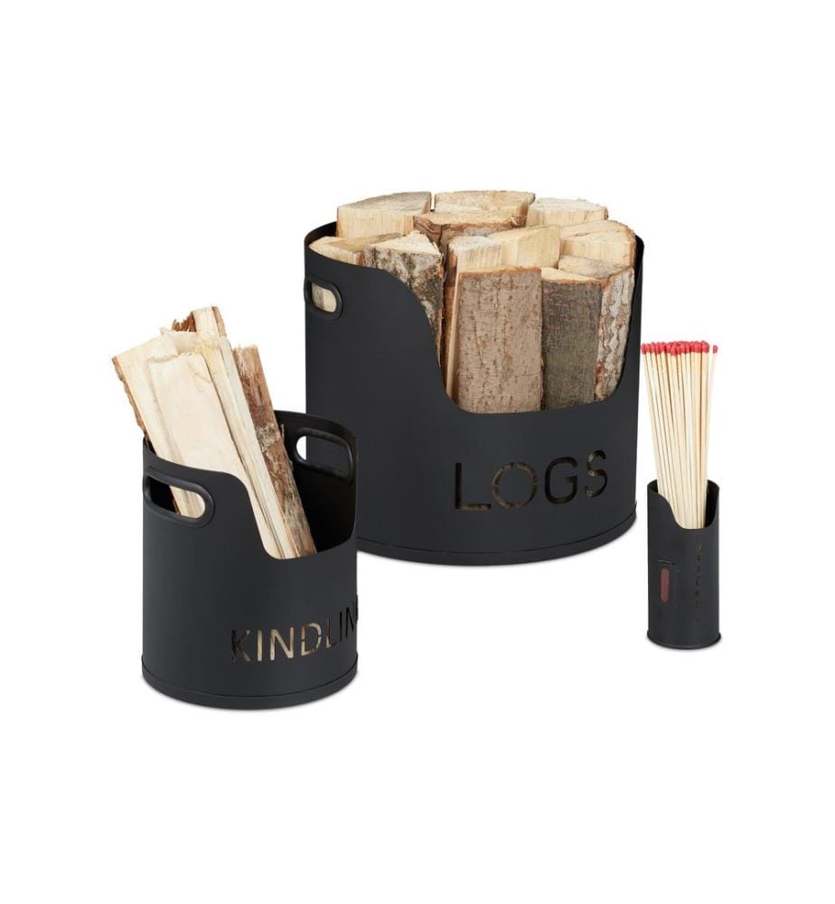 RELAXDAYS - Panier à bois pour cheminée