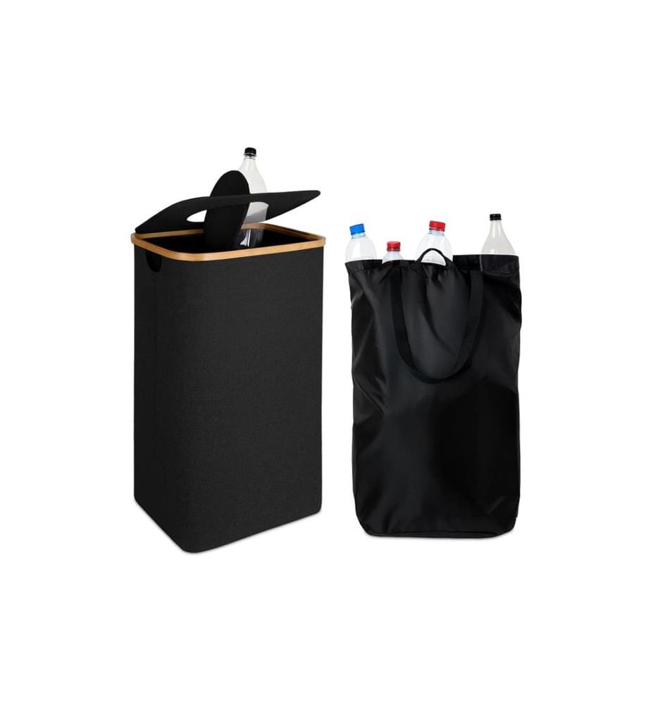 RELAXDAYS - Bacs de recyclage 100 L Noir