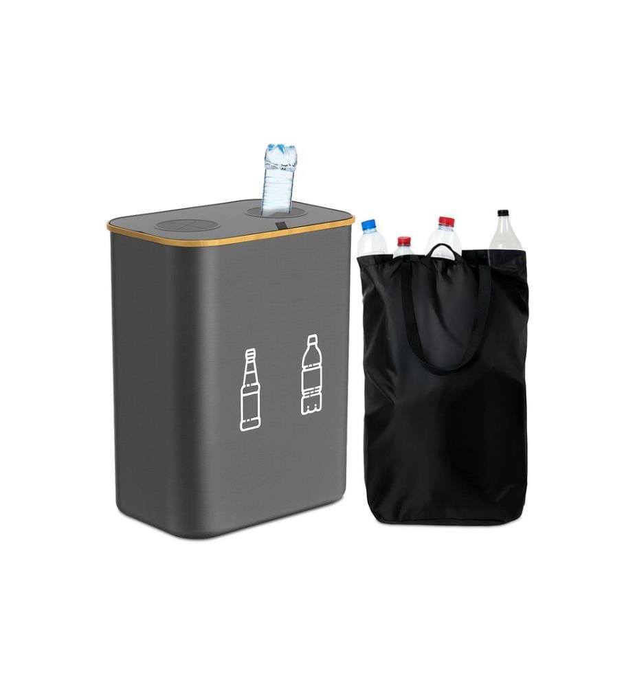 RELAXDAYS - Bacs de recyclage 160 L Gris