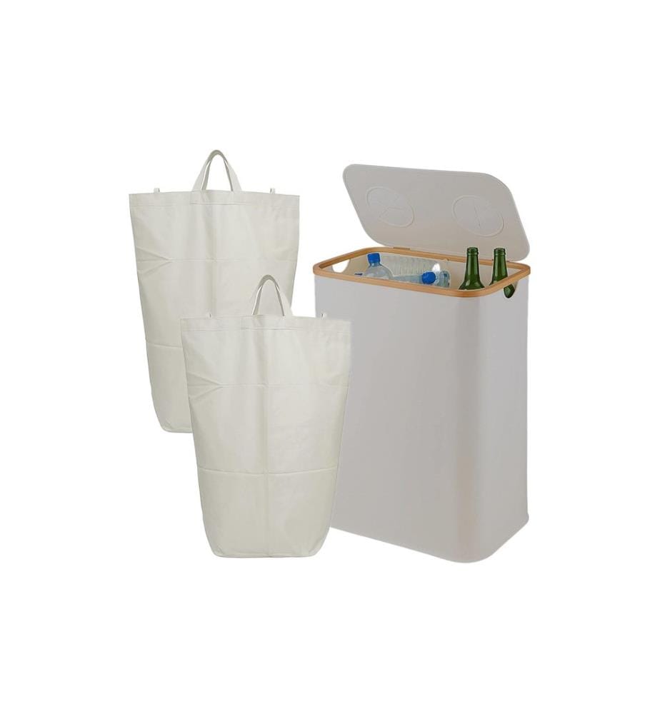 RELAXDAYS - Bacs de recyclage 140 L Beige