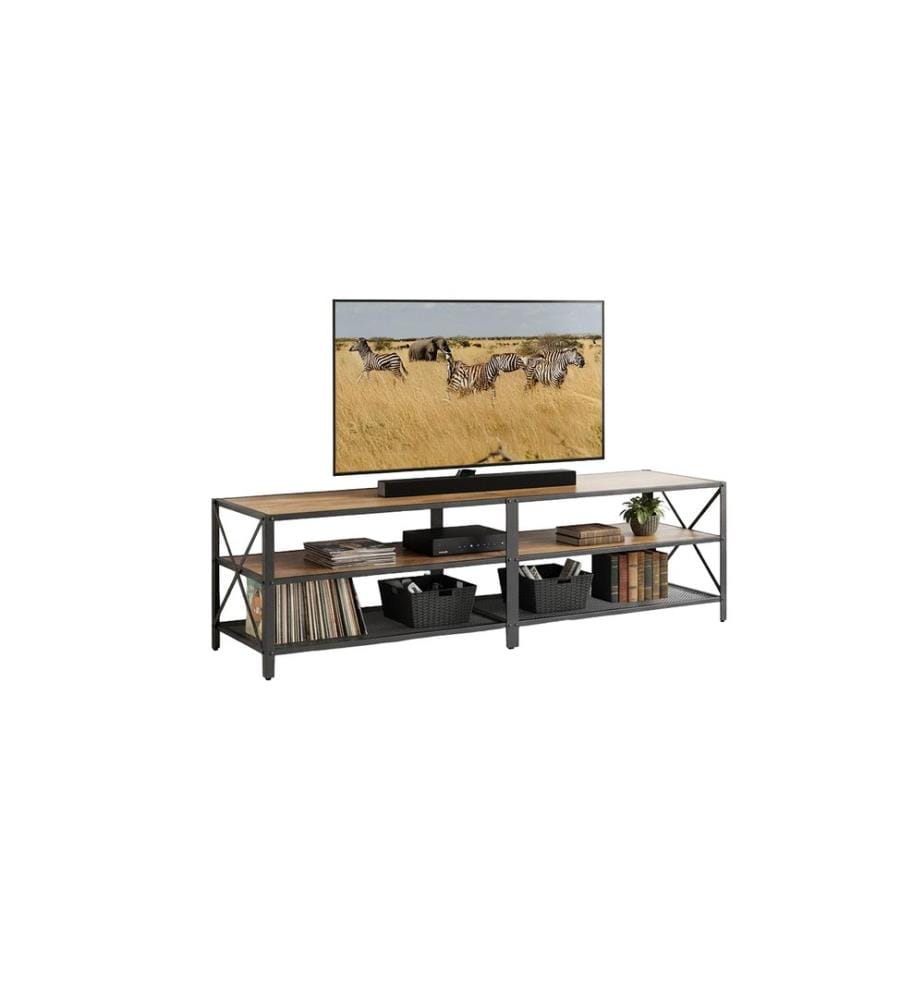 RELAXDAYS - pour téléviseur 75 pouces 52 x 180 cm Noir