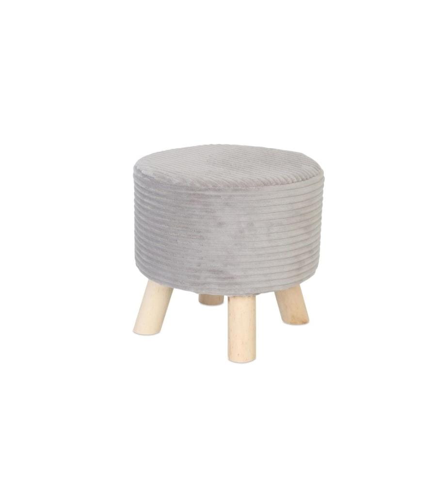RELAXDAYS - Tabouret Cordon 30 x 30 cm Gris