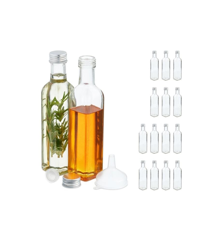 RELAXDAYS - Bouteilles pour conserves 250 ml, 16 pièces