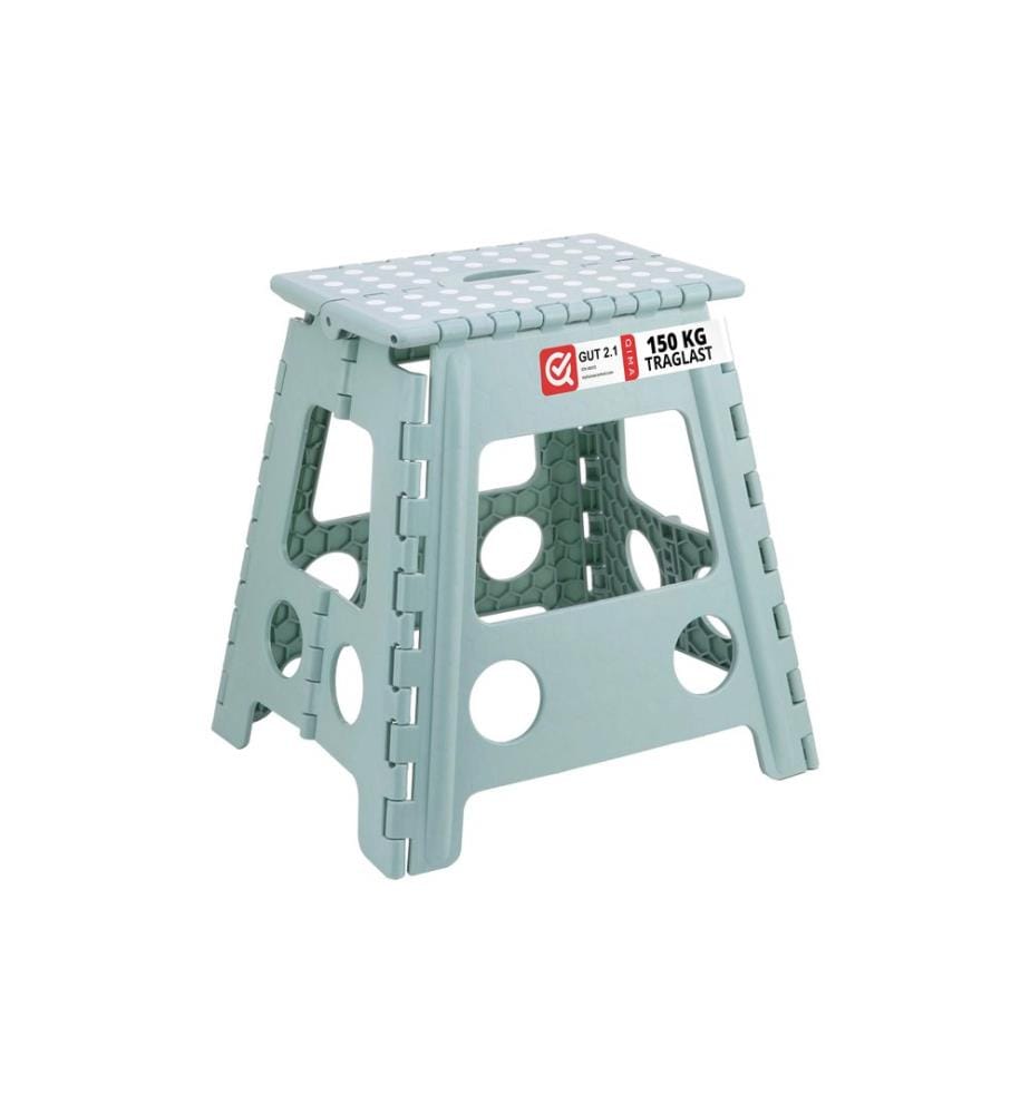 RELAXDAYS - Tabouret pliant XL, bleu clair