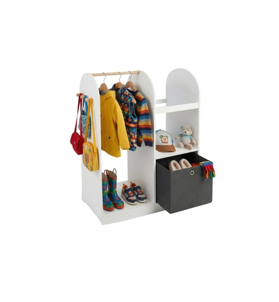 RELAXDAYS - Porte-manteau pour enfants avec boîte en tissu