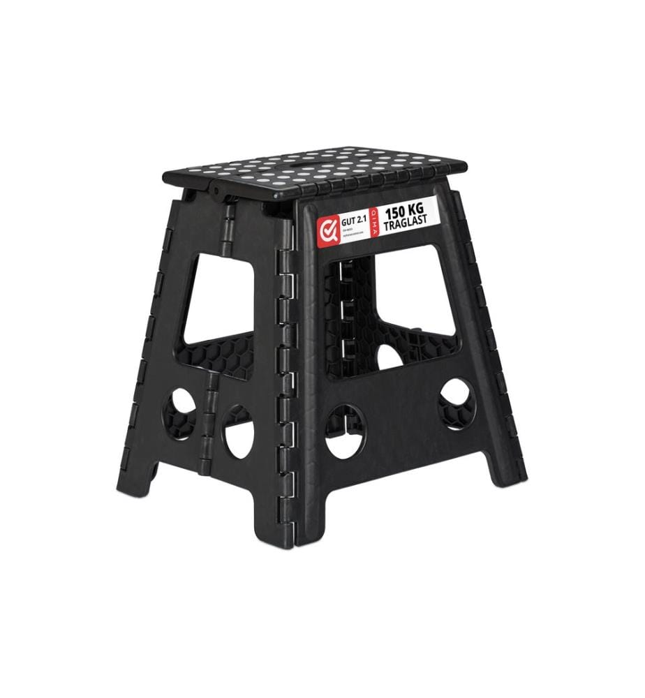 RELAXDAYS - Tabouret pliant XL, noir