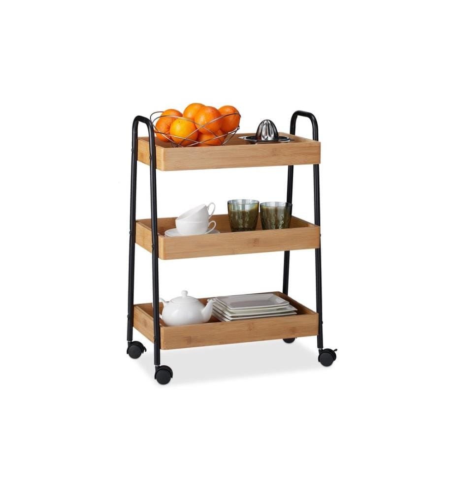 RELAXDAYS - Chariot de service 70 x 49.5 x 28 cm