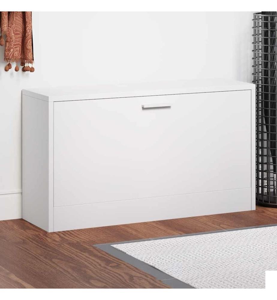 Banc à chaussures 80x24x45 cm Blanc