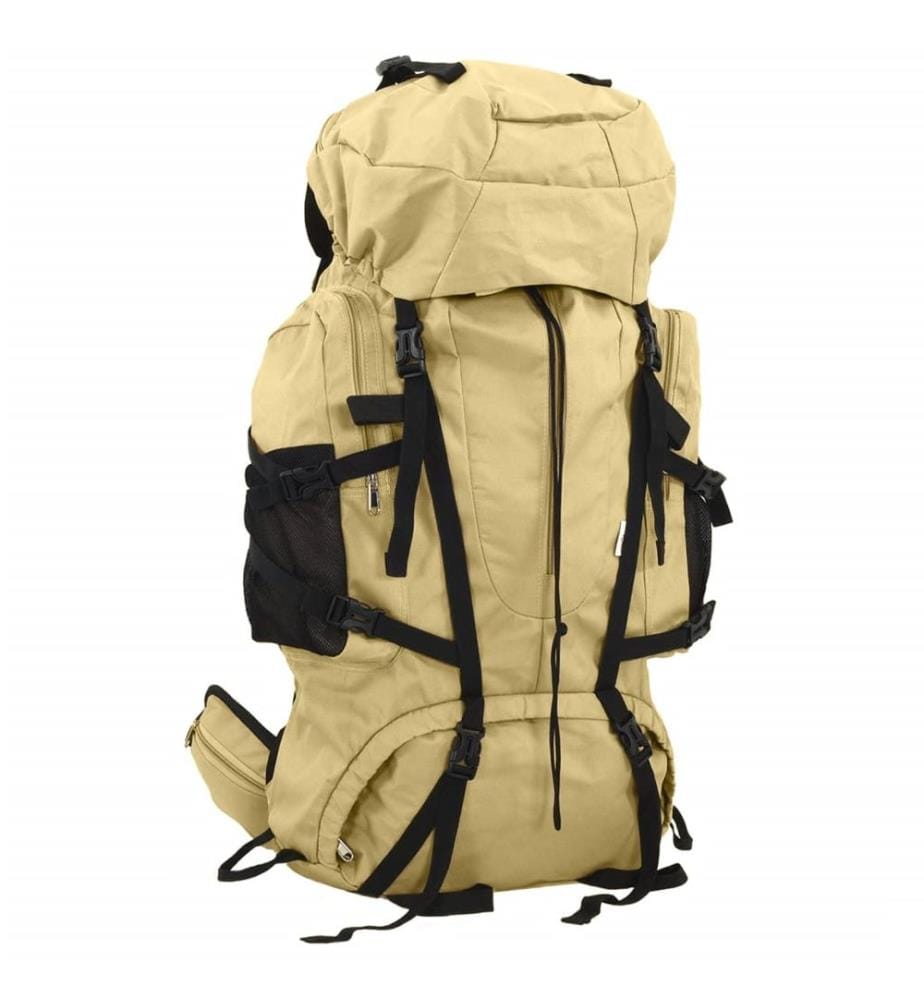 Sac à dos de randonnée kaki 60 L tissu oxford