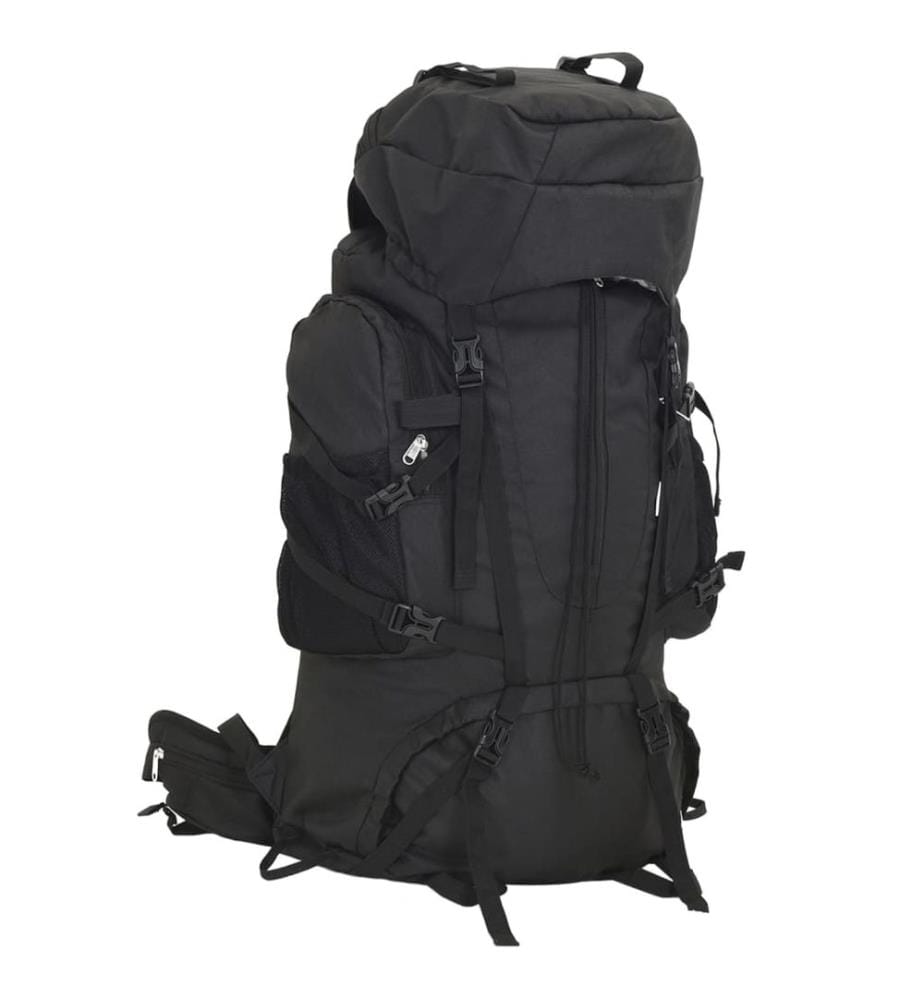 Sac à dos de randonnée noir 80 L tissu oxford