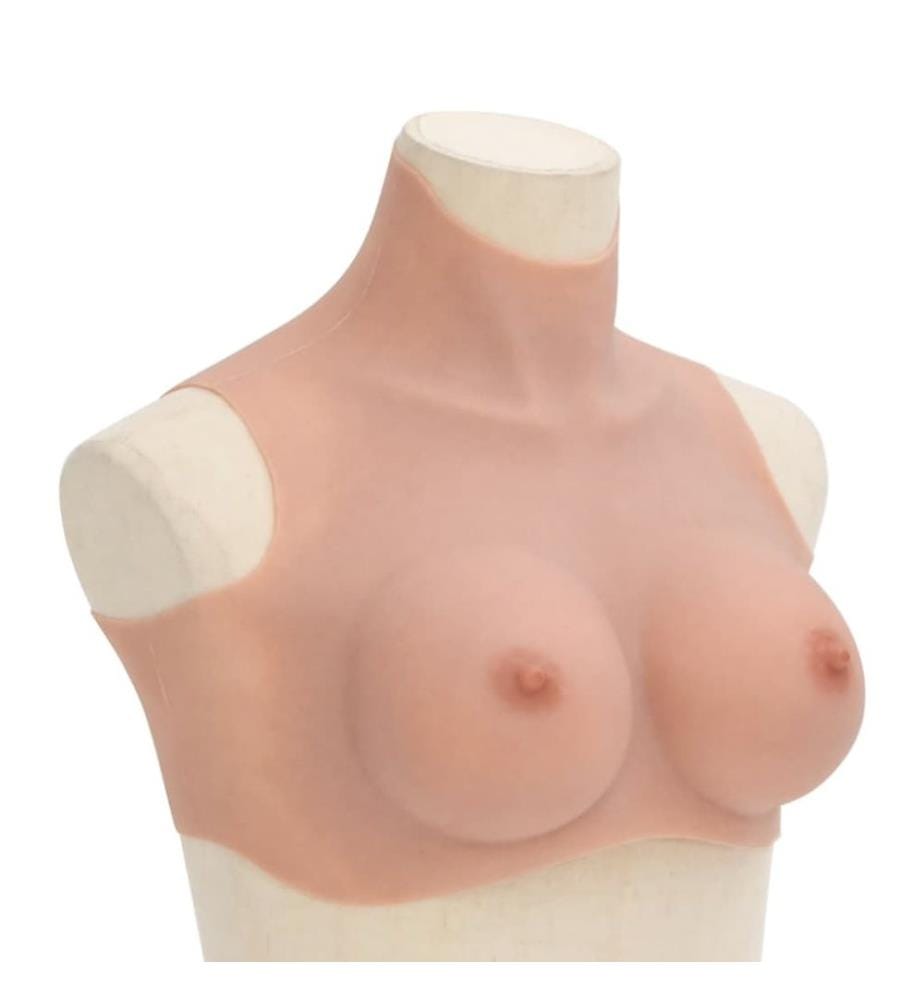 Plastron en silicone naturel coupe D
