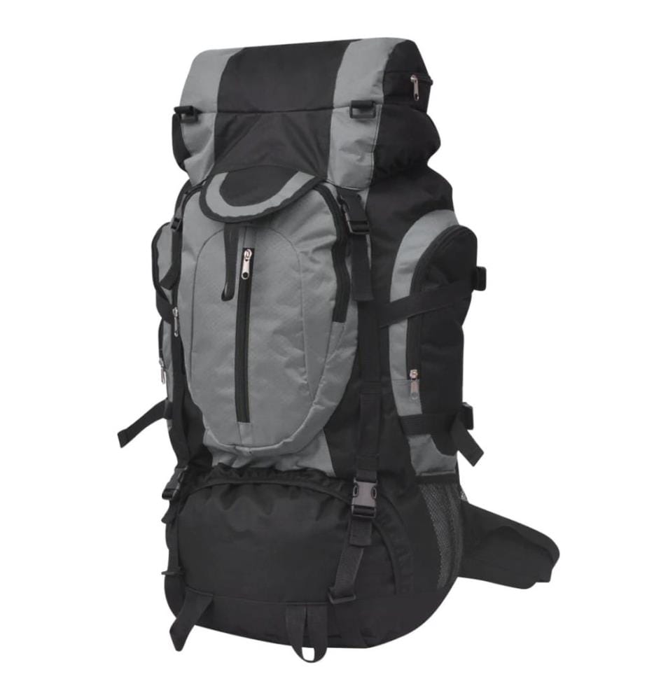 Sac à dos de randonnée XXL 75 L noir et gris